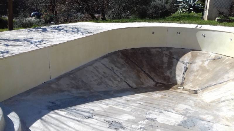 photo de renovation de piscine dans le var