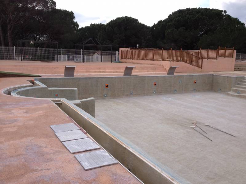 projet de rénovation de piscine de camping aux issambres dans le var